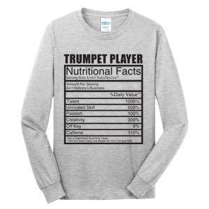 Funny Trumpet Gift For Trumpet Player Tall Long Sleeve T-Shirt