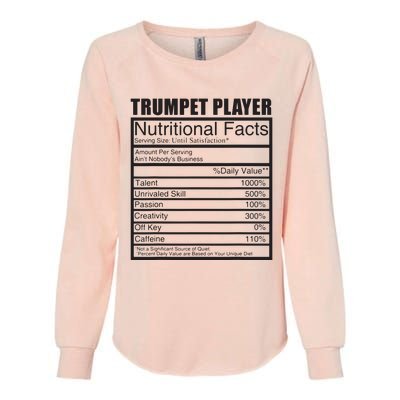 Funny Trumpet Gift For Trumpet Player Womens California Wash Sweatshirt