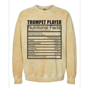 Funny Trumpet Gift For Trumpet Player Colorblast Crewneck Sweatshirt