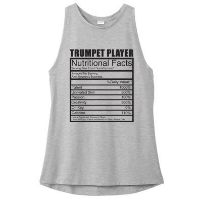 Funny Trumpet Gift For Trumpet Player Ladies PosiCharge Tri-Blend Wicking Tank