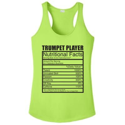 Funny Trumpet Gift For Trumpet Player Ladies PosiCharge Competitor Racerback Tank