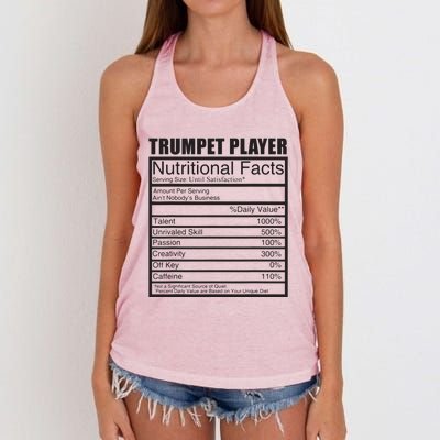 Funny Trumpet Gift For Trumpet Player Women's Knotted Racerback Tank