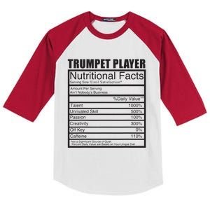 Funny Trumpet Gift For Trumpet Player Kids Colorblock Raglan Jersey