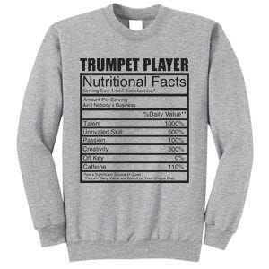 Funny Trumpet Gift For Trumpet Player Tall Sweatshirt