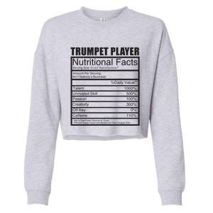 Funny Trumpet Gift For Trumpet Player Cropped Pullover Crew