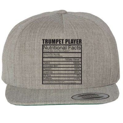 Funny Trumpet Gift For Trumpet Player Wool Snapback Cap