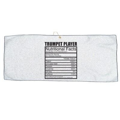 Funny Trumpet Gift For Trumpet Player Large Microfiber Waffle Golf Towel