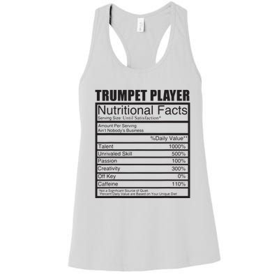 Funny Trumpet Gift For Trumpet Player Women's Racerback Tank