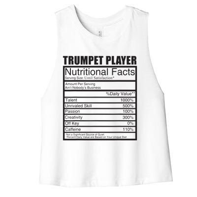 Funny Trumpet Gift For Trumpet Player Women's Racerback Cropped Tank