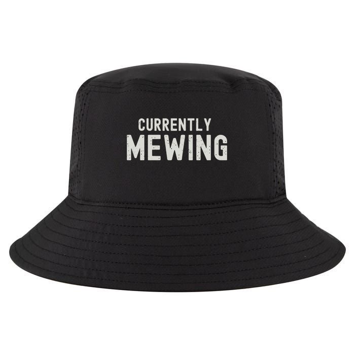 Funny That Go Hard Currently Mewing Cool Comfort Performance Bucket Hat