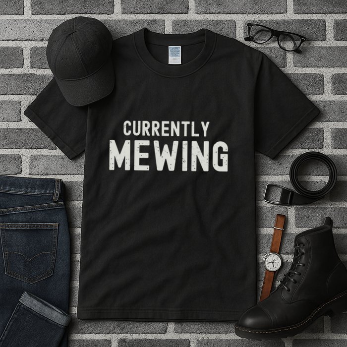 Funny That Go Hard Currently Mewing Tall T-Shirt