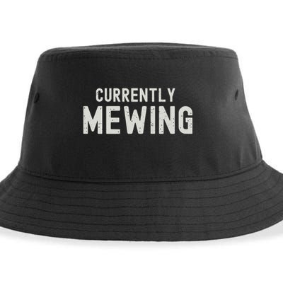 Funny That Go Hard Currently Mewing Sustainable Bucket Hat