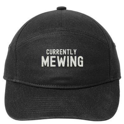 Funny That Go Hard Currently Mewing 7-Panel Snapback Hat