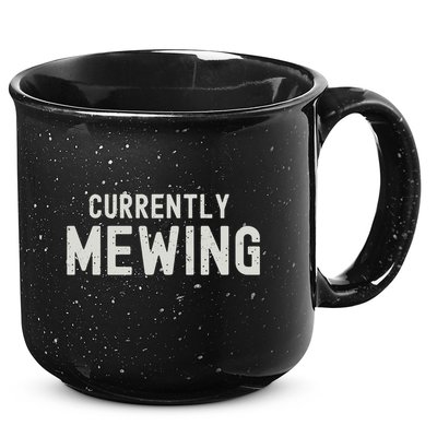 Funny That Go Hard Currently Mewing 15oz Campfire Ceramic Mug