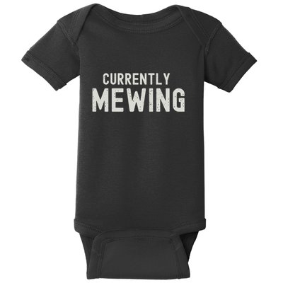 Funny That Go Hard Currently Mewing Baby Bodysuit