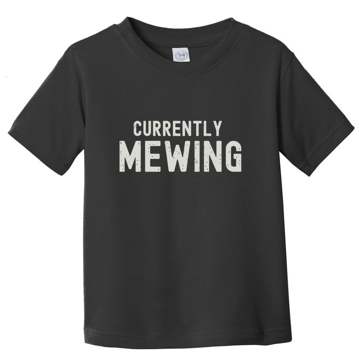 Funny That Go Hard Currently Mewing Toddler T-Shirt
