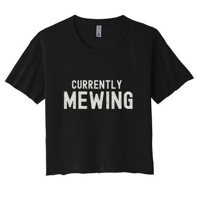 Funny That Go Hard Currently Mewing Crop Top