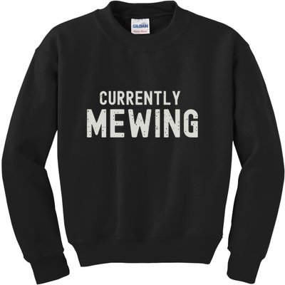 Funny That Go Hard Currently Mewing Kids Sweatshirt