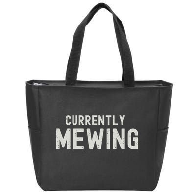 Funny That Go Hard Currently Mewing Zip Tote Bag