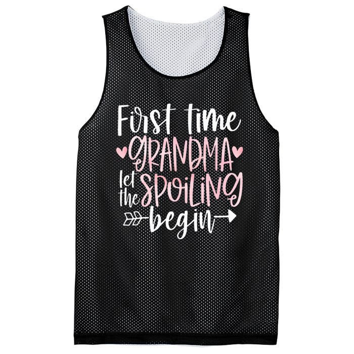 First Time Grandma Let the Spoiling Begin 1st Time New Mesh Reversible Basketball Jersey Tank