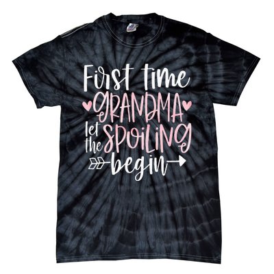 First Time Grandma Let the Spoiling Begin 1st Time New Tie-Dye T-Shirt