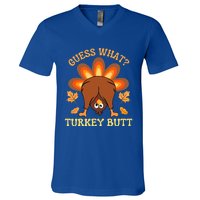 Funny Thanksgiving Guess What Turkey Butt V-Neck T-Shirt