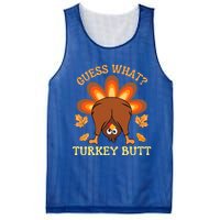 Funny Thanksgiving Guess What Turkey Butt Mesh Reversible Basketball Jersey Tank