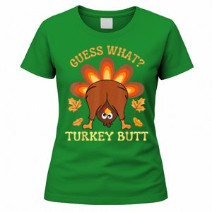 Funny Thanksgiving Guess What Turkey Butt Women's T-Shirt