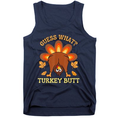 Funny Thanksgiving Guess What Turkey Butt Tank Top