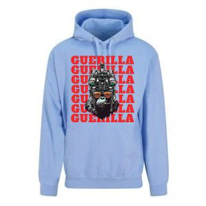 Funny tactical gorilla guerilla with night vision and helmet  Unisex Surf Hoodie