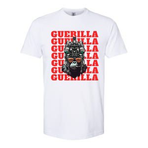 Funny tactical gorilla guerilla with night vision and helmet  Softstyle CVC T-Shirt