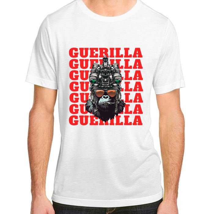 Funny tactical gorilla guerilla with night vision and helmet  Adult ChromaSoft Performance T-Shirt