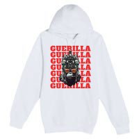 Funny tactical gorilla guerilla with night vision and helmet  Premium Pullover Hoodie