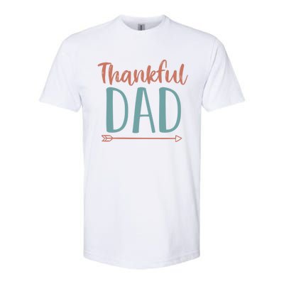 Funy Thankful Grateful Blessed Dad Cute Gift Funny Thansgiving Gift Softstyle CVC T-Shirt