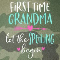 First Time Grandma Let The Spoiling Begin New 1st Time Legacy Tie Dye Trucker Hat