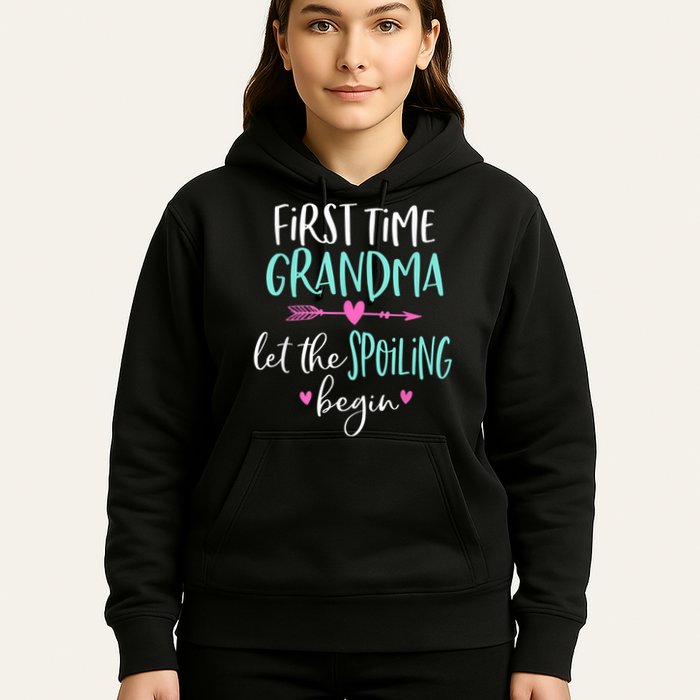 First Time Grandma Let The Spoiling Begin New 1st Time Hoodie
