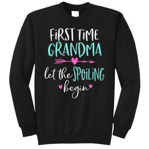 First Time Grandma Let The Spoiling Begin New 1st Time Sweatshirt