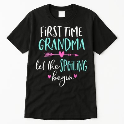 First Time Grandma Let The Spoiling Begin New 1st Time Tall T-Shirt