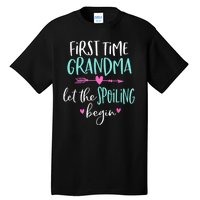 First Time Grandma Let The Spoiling Begin New 1st Time Tall T-Shirt