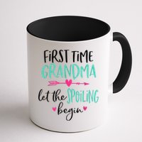 First Time Grandma Let The Spoiling Begin New 1st Time Mug