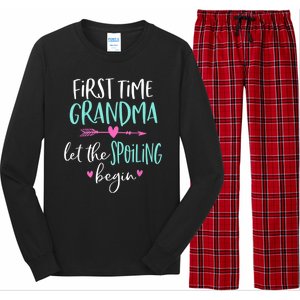 First Time Grandma Let The Spoiling Begin New 1st Time Long Sleeve Pajama Set