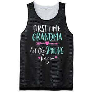 First Time Grandma Let The Spoiling Begin New 1st Time Mesh Reversible Basketball Jersey Tank