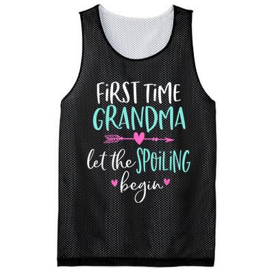 First Time Grandma Let The Spoiling Begin New 1st Time Mesh Reversible Basketball Jersey Tank