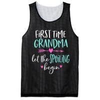 First Time Grandma Let The Spoiling Begin New 1st Time Mesh Reversible Basketball Jersey Tank
