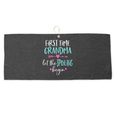 First Time Grandma Let The Spoiling Begin New 1st Time Large Microfiber Waffle Golf Towel
