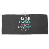 First Time Grandma Let The Spoiling Begin New 1st Time Large Microfiber Waffle Golf Towel