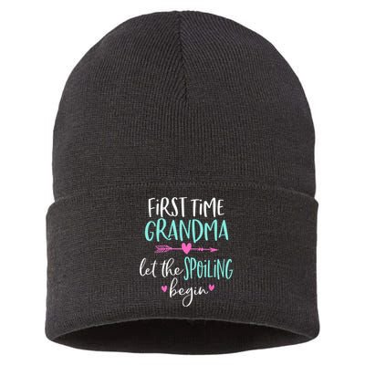 First Time Grandma Let The Spoiling Begin New 1st Time Sustainable Knit Beanie