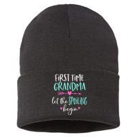 First Time Grandma Let The Spoiling Begin New 1st Time Sustainable Knit Beanie