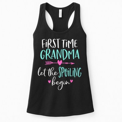 First Time Grandma Let The Spoiling Begin New 1st Time Womens Tank Top