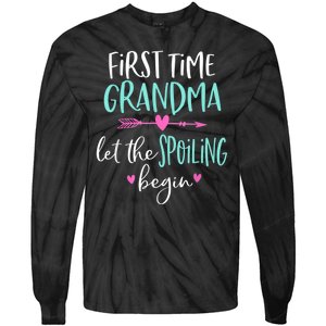 First Time Grandma Let The Spoiling Begin New 1st Time Tie-Dye Long Sleeve Shirt